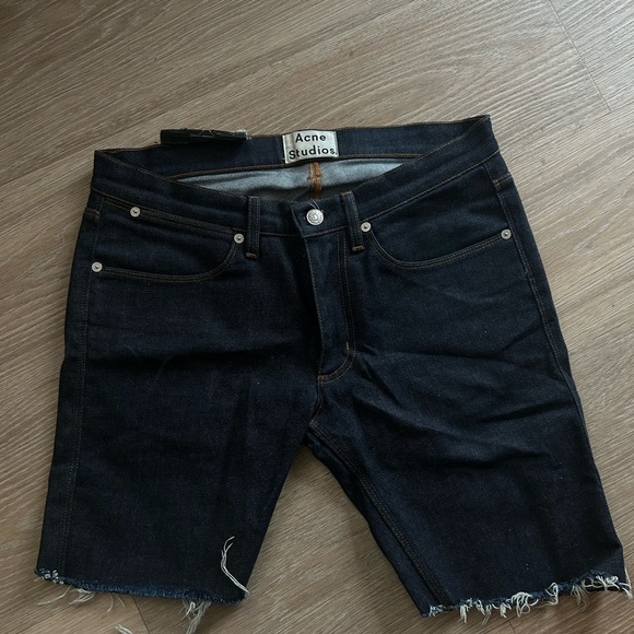 Acne Studios | Max Stretch Raw Jean Shorts | 30/32 | Indigo MAX STR RW - Picture 2 of 8